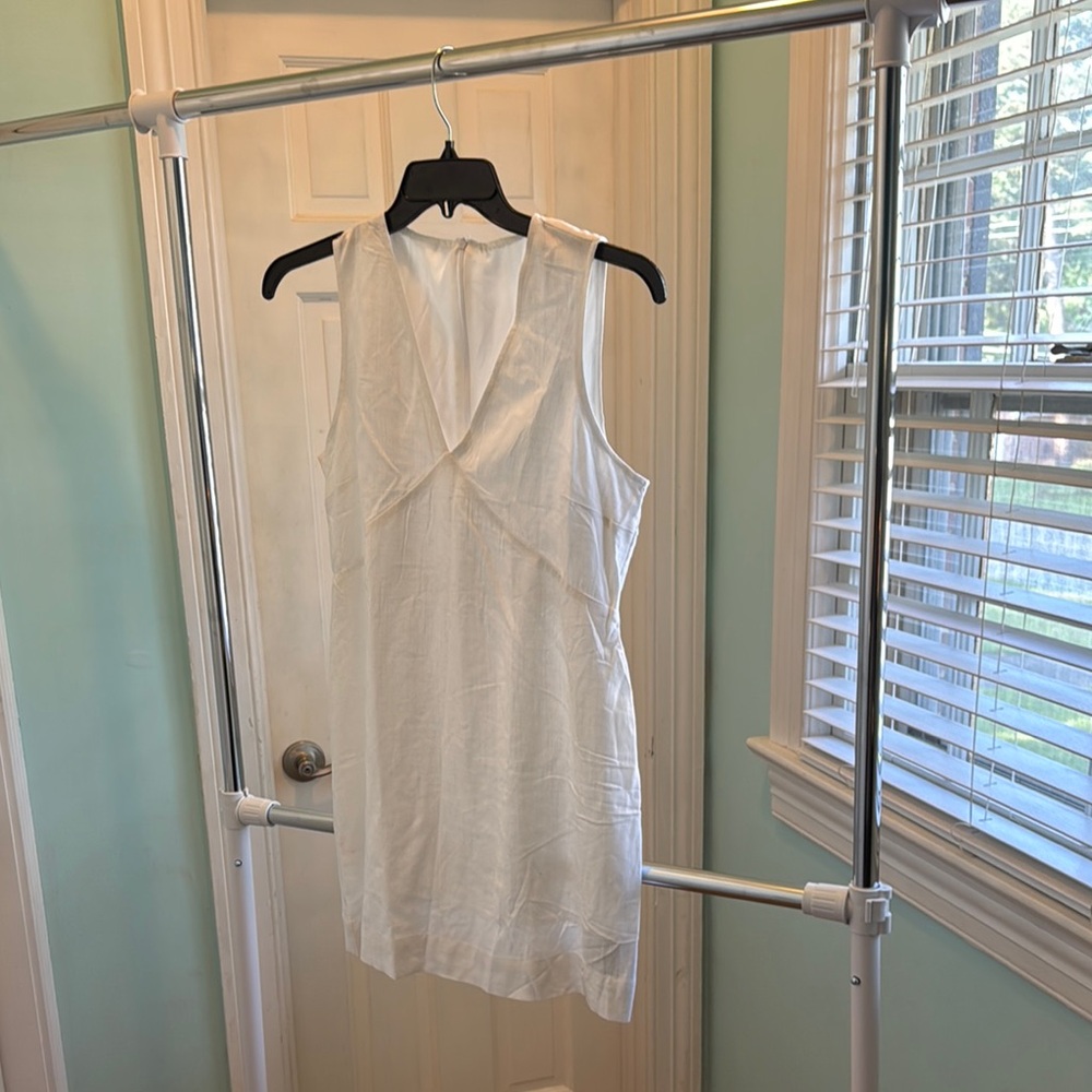 Sleeveless White Dress